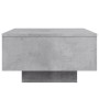 Mesa de centro con luces LED gris hormigón 55x55x31 cm de , Mesas de centro - Ref: Foro24-836577, Precio: 67,28 €, Descuento: %