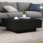 Mesa de centro con luces LED negro 80x80x31 cm de , Mesas de centro - Ref: Foro24-836589, Precio: 76,68 €, Descuento: %