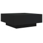 Mesa de centro con luces LED negro 80x80x31 cm de , Mesas de centro - Ref: Foro24-836589, Precio: 76,68 €, Descuento: %