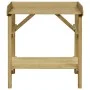 Mesa de jardinera madera de pino impregnada 75x40x90 cm de vidaXL, Soportes para macetas - Ref: Foro24-45302, Precio: 55,68 €...