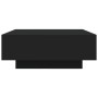 Mesa de centro con luces LED negro 80x80x31 cm de , Mesas de centro - Ref: Foro24-836589, Precio: 76,68 €, Descuento: %