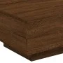 Mesa de centro con luces LED roble marrón 55x55x31 cm de , Mesas de centro - Ref: Foro24-836580, Precio: 48,65 €, Descuento: %