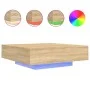LED-Couchtisch in Sonoma-Eiche mit den Maßen 100x100x31 cm. von , Couchtisch - Ref: Foro24-836604, Preis: 114,22 €, Rabatt: %