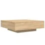 Mesa de centro con luces LED roble Sonoma 100x100x31 cm by , Coffee table - Ref: Foro24-836604, Price: 114,22 €, Discount: %