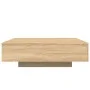Mesa de centro con luces LED roble Sonoma 100x100x31 cm by , Coffee table - Ref: Foro24-836604, Price: 114,22 €, Discount: %