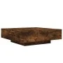 Mesa de centro con luces LED roble ahumado 100x100x31 cm by , Coffee table - Ref: Foro24-836606, Price: 110,79 €, Discount: %