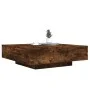 Mesa de centro con luces LED roble ahumado 100x100x31 cm by , Coffee table - Ref: Foro24-836606, Price: 110,79 €, Discount: %
