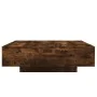 Mesa de centro con luces LED roble ahumado 100x100x31 cm by , Coffee table - Ref: Foro24-836606, Price: 110,79 €, Discount: %