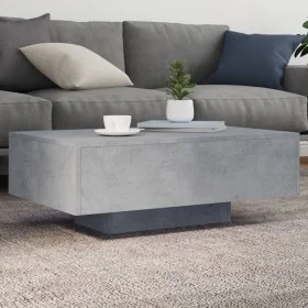 LED-Couchtisch in Betongrau mit den Maßen 85x55x31 cm. von , Couchtisch - Ref: Foro24-836612, Preis: 76,06 €, Rabatt: %
