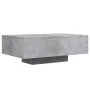 Mesa de centro con luces LED gris hormigón 85x55x31 cm de , Mesas de centro - Ref: Foro24-836612, Precio: 76,06 €, Descuento: %