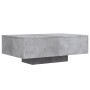 Mesa de centro con luces LED gris hormigón 85x55x31 cm de , Mesas de centro - Ref: Foro24-836612, Precio: 79,64 €, Descuento: %