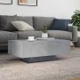 Mesa de centro con luces LED gris hormigón 85x55x31 cm de , Mesas de centro - Ref: Foro24-836612, Precio: 76,06 €, Descuento: %