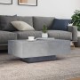 Mesa de centro con luces LED gris hormigón 85x55x31 cm de , Mesas de centro - Ref: Foro24-836612, Precio: 79,64 €, Descuento: %