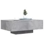 Mesa de centro con luces LED gris hormigón 85x55x31 cm de , Mesas de centro - Ref: Foro24-836612, Precio: 76,06 €, Descuento: %