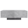 Mesa de centro con luces LED gris hormigón 85x55x31 cm de , Mesas de centro - Ref: Foro24-836612, Precio: 79,64 €, Descuento: %