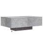 Mesa de centro con luces LED gris hormigón 85x55x31 cm de , Mesas de centro - Ref: Foro24-836612, Precio: 79,64 €, Descuento: %