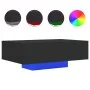 Mesa de centro con luces LED negro 85x55x31 cm de , Mesas de centro - Ref: Foro24-836610, Precio: 68,62 €, Descuento: %