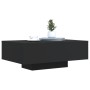 Mesa de centro con luces LED negro 85x55x31 cm de , Mesas de centro - Ref: Foro24-836610, Precio: 69,33 €, Descuento: %