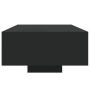 Mesa de centro con luces LED negro 85x55x31 cm de , Mesas de centro - Ref: Foro24-836610, Precio: 69,33 €, Descuento: %