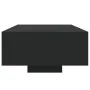 Mesa de centro con luces LED negro 85x55x31 cm de , Mesas de centro - Ref: Foro24-836610, Precio: 68,62 €, Descuento: %