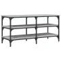 Banco zapatero madera de ingeniería gris Sonoma 100x38,5x49 cm by , Benches for halls and storage - Ref: Foro24-839046, Price...