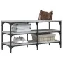 Banco zapatero madera de ingeniería gris Sonoma 100x38,5x49 cm by , Benches for halls and storage - Ref: Foro24-839046, Price...