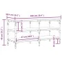 Banco zapatero madera de ingeniería roble Sonoma 100x38,5x49 cm by , Benches for halls and storage - Ref: Foro24-839044, Pric...