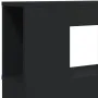 Cabecero con LED madera de ingeniería negro 200x18,5x103,5 cm de , Cabeceros y pies de cama - Ref: Foro24-837366, Precio: 98,...