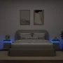 Mesitas de noche con luces LED 2 uds gris Sonoma 35x39x55 cm by , Nightstands - Ref: Foro24-836760, Price: 106,54 €, Discount: %