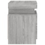 Mesitas de noche con luces LED 2 uds gris Sonoma 35x39x55 cm de , Mesitas de noche - Ref: Foro24-836760, Precio: 108,25 €, De...