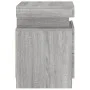 Mesitas de noche con luces LED 2 uds gris Sonoma 35x39x55 cm by , Nightstands - Ref: Foro24-836760, Price: 106,54 €, Discount: %