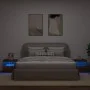 Mesitas de noche con luces LED 2 uds roble marrón 50x40x45 cm de , Mesitas de noche - Ref: Foro24-836776, Precio: 89,07 €, De...