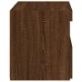 Mesitas de noche con luces LED 2 uds roble marrón 50x40x45 cm de , Mesitas de noche - Ref: Foro24-836776, Precio: 89,07 €, De...