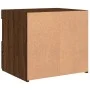 Mesitas de noche con luces LED 2 uds roble marrón 50x40x45 cm de , Mesitas de noche - Ref: Foro24-836776, Precio: 89,07 €, De...