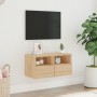Mueble de TV de pared madera ingeniería roble Sonoma 60x30x30cm de , Muebles TV - Ref: Foro24-836858, Precio: 44,04 €, Descue...