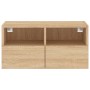Mueble de TV de pared madera ingeniería roble Sonoma 60x30x30cm de , Muebles TV - Ref: Foro24-836858, Precio: 44,04 €, Descue...