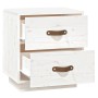 Mesitas de noche 2 uds madera maciza pino blanco 40x34x45 cm de vidaXL, Mesitas de noche - Ref: Foro24-818328, Precio: 87,11 ...