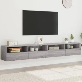 Muebles de pared para TV 2 uds madera gris Sonoma 100x30x30 cm de , Muebles TV - Ref: Foro24-836893, Precio: 104,73 €, Descue...
