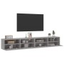 Muebles de pared para TV 2 uds madera gris Sonoma 100x30x30 cm de , Muebles TV - Ref: Foro24-836893, Precio: 106,56 €, Descue...