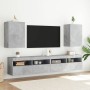 Mueble TV de pared madera ingeniería gris hormigón 40,5x30x60cm de , Muebles TV - Ref: Foro24-836916, Precio: 38,80 €, Descue...