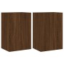 Muebles de TV de pared 2 uds madera marrón roble 40,5x30x60 cm de , Muebles TV - Ref: Foro24-836923, Precio: 68,44 €, Descuen...