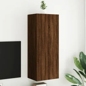 Mueble de TV de pared madera marrón roble 40,5x30x102 cm de , Muebles TV - Ref: Foro24-836937, Precio: 63,49 €, Descuento: %