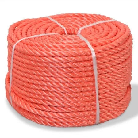 Cuerda torcida de polipropileno 14 mm 100 m naranja de vidaXL, Sogas y cuerdas metálicas - Ref: Foro24-143838, Precio: 64,99 ...