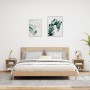 Mesitas de noche de pared con luces LED 2 unidades roble Sonoma de , Muebles TV - Ref: Foro24-837069, Precio: 44,75 €, Descue...