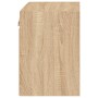 Mesitas de noche de pared con luces LED 2 unidades roble Sonoma de , Muebles TV - Ref: Foro24-837069, Precio: 44,75 €, Descue...