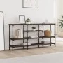 Mesa consola madera de ingeniería marrón roble 160x29x80 cm by , Side tables - Ref: Foro24-839067, Price: 84,45 €, Discount: %