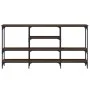Mesa consola madera de ingeniería marrón roble 160x29x80 cm by , Side tables - Ref: Foro24-839067, Price: 84,45 €, Discount: %