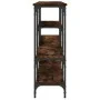 Mesa consola madera de ingeniería roble ahumado 160x29x80 cm de , Mesas auxiliares - Ref: Foro24-839065, Precio: 81,43 €, Des...