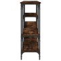 Mesa consola madera de ingeniería roble ahumado 160x29x80 cm de , Mesas auxiliares - Ref: Foro24-839065, Precio: 82,47 €, Des...