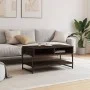 Mesa de centro madera contrachapada roble marrón 90x50x45 cm de , Mesas de centro - Ref: Foro24-838972, Precio: 49,21 €, Desc...